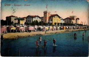 Grado, Spiaggia / Strand / beach, bathers (worn corners)