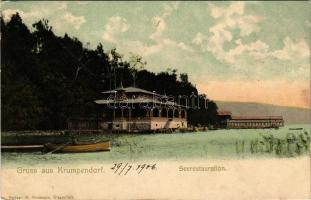 1906 Krumpendorf am Wörthersee, Seerestauration / lake restaurant (EK)