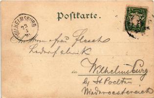 1898 Königssee, Königsee vom Maierwinkel, St. Bartholomä m. d. Watzmann, Obersee. Fritz Mühlstein Ar...