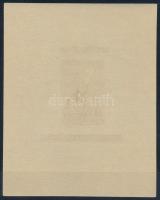 1951 80 éves a magyar bélyeg lila vágott blokk nagyon szép állapotban (550.000)