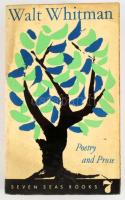 Walt Whitman: Poetry and Prose. Edited by Abe Capek. Berlin,1963,Seven Seas Publishers. Angol nyelve...