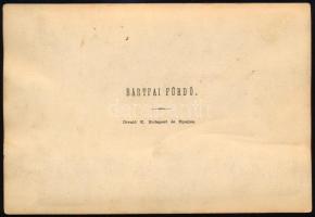cca 1890-1900 Bártfai fürdő (Bártfafürdő, Bardejovské Kúpele), erdei részlet, keményhátú fotó Divald...