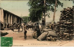 1909 Le Travail au bord de l'Arroyo / workers at the riverside (fl)