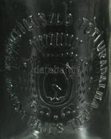 cca 1910 Károlyi László Gróf Fóti Uradalmi teljes tej feliratos üveg 19 cm