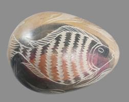 Kenyai kisi faragott tojások zsírkő, hozzá tálka 7 cm, d_ 20 cm