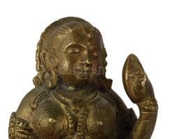 Bronz hindu istenség szobrocska 6 cm