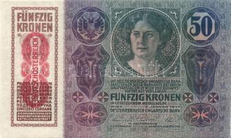 1914. 50K "Deutschösterreich" felülnyomással T:I-