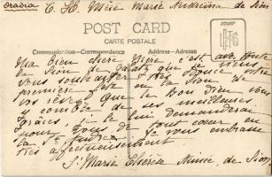Galati, Galatz; Institutul Notre Dame de Sion / girl school institute, multi-view postcard. photo (v...