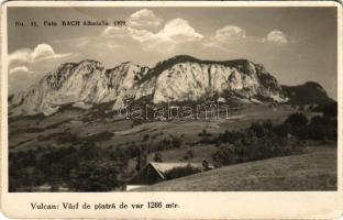 1930 Abrudbánya, Abrud; Abrud-Vulcanu, Stanca de piatra de var / Mészkő sziklák / limestone cliffs. ...