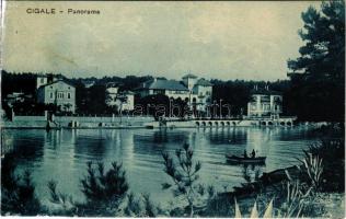 Mali Losinj, Lussinpiccolo; Cigale, Panorama. Remigio Mioni / látkép / view (EK)