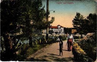 Mali Losinj, Lussinpiccolo; Cigale / látkép / view (kis szakadás / small tear)