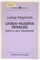 Ludwig Wittgenstein: Logikai-filozófiai értekezés. (Tractatus logico-philosophicus.) Ford.: Márkus G...