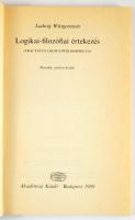 Ludwig Wittgenstein: Logikai-filozófiai értekezés. (Tractatus logico-philosophicus.) Ford.: Márkus G...
