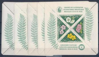 1958 FIP I. - Virág I. 5 db blokk (55.000)