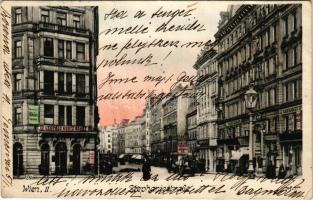 1911 Wien, Vienna, Bécs; Stephaniestraße, Zahnarzt, Cafe Adler, Leopold Kurtz Sohne / street view, c...