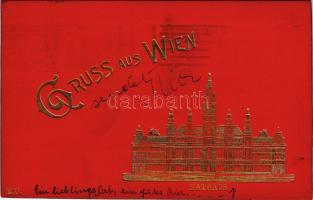 1933 Wien, Vienna, Bécs; Rathaus / town hall, Golden Emb