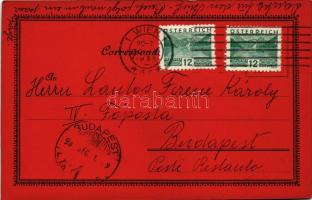 1933 Wien, Vienna, Bécs; Rathaus / town hall, Golden Emb