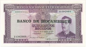 Mozambik 1976. (1967) 500E fekete "BANCO DE MOCAMBIQUE" felülbélyegzéssel T:UNC,AU
Mozamb...