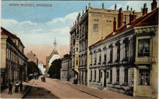 Wiener Neustadt, Bécsújhely; Bahngasse / street view. E. Starosta