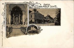 Maria Schutz am Semmering (Schottwien), Kirche, Inneres der Kirche / church, interior, street view w...
