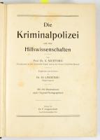 (Bűnügyi rendőrség, helyszínelési oktatókönyv) Niceforo, Prof. Dr. A./Dr. H. Lindenau: Die Kriminalp...