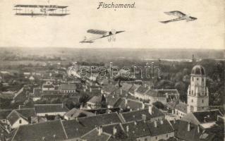 Fischamend mit Flugzeug