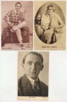 9 db RÉGI magyar színész képeslap. A Színházi Élet mellékletei / 9 pre-1945 Hungarian actor postcard...