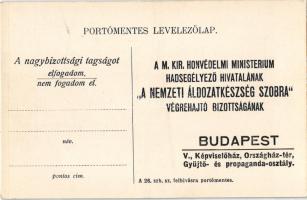 Budapest V. A Nemzeti Áldozatkészség szobra, portómentes segélylap