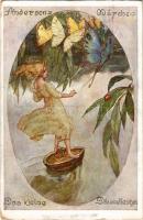 1917 Das kleine Däumelieschen. Andersens Märchen. B.K.W.I. 435-3. s: E. Schütz (EK)
