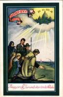 1925 Szent Év Magyarok Nemzeti zarándoklata Rómába. A Nemzeti Újság ingyenes római utazás nyereményj...