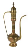 Nagyméretű réz karaffa, m: 43 cm