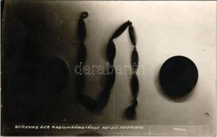 1939 'Wirkung der Radium Rückstände auf die Fotoplatte' / rádium maradványok / Radium resi...
