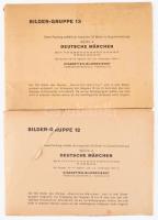 cca 1940 Deutsche Märchen (Német mesék) 50 db (2 csomag) német propaganda cigaretta gyűjtőkép 18x12 ...