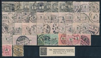 1898 51 db krajcáros bélyeg stecklapon