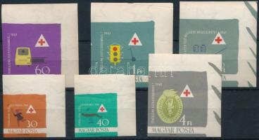 1961 Egészségügy ívsarki vágott sor (4.000) (1Ft saroktörés / folded corner)