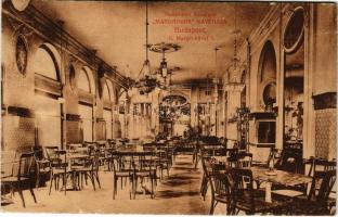 1913 Budapest II. Heszmann Károlyné "Margitpark" kávéháza, belső. Margit körút 1. (fa)