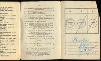 1948 Köztársasági Magyar Automobil Club által kiállított nemzetközi vezetői engedély Pauker Árpád ré...