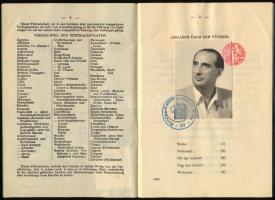 1955 Ausztria, nemzetközi jogosítvány (vezetői engedély) magyar személy részére, fényképes