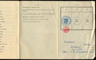 1955 Ausztria, nemzetközi jogosítvány (vezetői engedély) magyar személy részére, fényképes