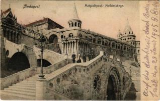 1905 Budapest I. Mátyás lépcső, Halászbástya (fl)