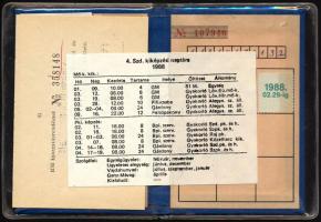 1984 Munkásőr igazolvány, szolgálati fegyverviselésre jogosító, fényképes
