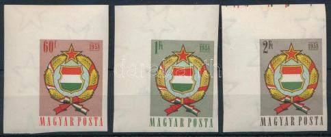 1958 Népköztársasági címer (II.) ívsarki vágott sor (5.000)