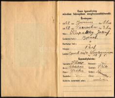 1942 Bp., Szent Antal Kegyszer Terjesztési Vállalat által kiállított működési jogosítvány (működési ...