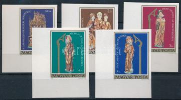 1980 Színes faszobrok ívsarki vágott sor