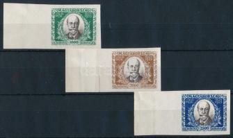 1925 Jókai Mór I. vágott ívszéli sor (50.000) (1000K ránc / crease)