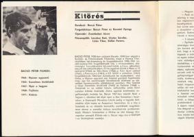 1971 V. Országos Ifjúsági Filmnapok, Kőszeg, 1971. Kislexikon a versenyfilmek alkotóiról. Filmismert...