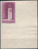 1958 Televízió (I.) ívsarki vágott bélyeg