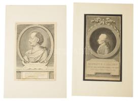 10 db rézmetszet, ismert személyek portréival (Titus Livus, I. Frigyes porosz király, John Locke, st...