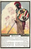 German Patriotic Propaganda artist signed (small tear)