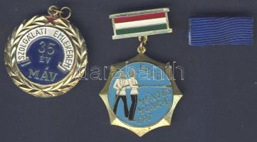 1970. 2db vasutas és tűzoltó kitüntetés T:2